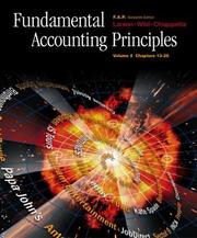 Cover of: Fundamental Accounting Principles Vol. 2 with FAP Partner Vol. 2 CDPackage by Kermit D. Larson, John J. Wild, Barbara Chiappetta