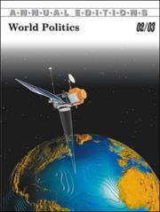 Cover of: World Politics 02/03 (Annual Editions : World Politics, 2002-2003)