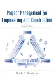 Cover of: Project Management for Engineers and Construction with ENR's Construction Management Schools Issue by Garold D. Oberlender