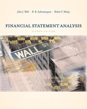 Cover of: Financial Statement Analysis with S&P insert card by John J. Wild, K. R. Subramanyam, Robert F. Halsey, John Wild, Robert Halsey