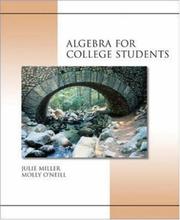Cover of: MP: Algebra for College Students w/ OLC Bind-In Card