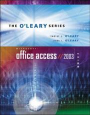 Cover of: O'Leary Series: Microsoft Access 2003 Brief with Student Data File CD (O'Leary Series)