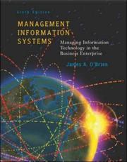 Cover of: Management Information Systems with MISource v2 + PowerWeb by James A. O'Brien