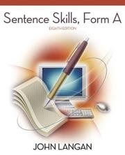 Cover of: Sentence Skills by John Langan