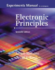 Cover of: Experiments Manual with Simulation CD to accompany Electronic Principles