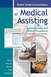 Cover of: Pocket Guide to accompany Medical Assisting: Administrative and Clinical Procedures