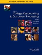 Cover of: Gregg College Keyboarding & Document Processing (GDP); Microsoft Word 2007 Update, Lessons 1-60 text