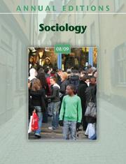 Cover of: Annual Editions: Sociology 08/09 by Kurt Finsterbusch