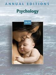 Cover of: Annual Editions: Psychology 08/09 (Annual Editions : Psychology) | Karen G Duffy