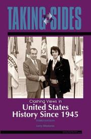 Cover of: Taking Sides: Clashing Views in United States History Since 1945 (Taking Sides : Clashing Views on Controversial Issues in American History Since 1945)