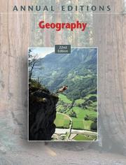 Cover of: Annual Editions: Geography, 22/e (Annual Editions : Geography)