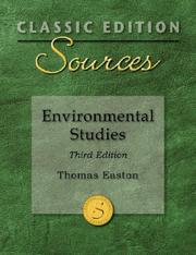 Cover of: Classic Edition Sources: Environmental Studies (Sourcebooks)
