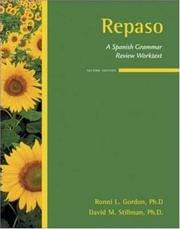Cover of: Repaso: A Spanish Grammar Review Worktext