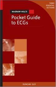 Cover of: McGraw-Hill's Pocket Guide to ECGs (McGraw-Hill Pocket Guide Series)