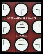 Cover of: International Finance: An Analytical Approach