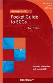 Cover of: McGraw-Hill's Pocket Guide to ECGs