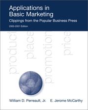 Cover of: Applications In Basic Marketing | William D. Perreault