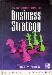 Cover of: Introduction to Business Strategy by Anthony R. Morden