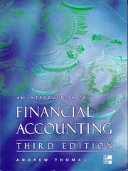 Cover of: An Introduction to Financial Accounting