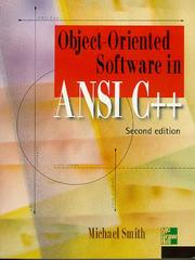 Cover of: Object-Oriented Software in ANSI C++ by Michael A. Smith