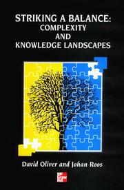 Cover of: Striking a Balance in Complexity and Knowledge Landscapes