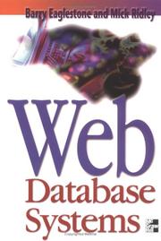 Cover of: Web Database Systems by Barry Eaglestone, Mick Ridley