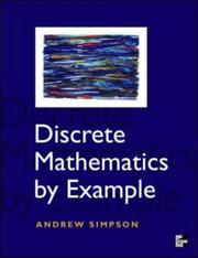 Cover of: Discrete Mathematics by Example by Andrew Simpson