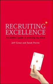 Cover of: Recruiting Excellence by Jeff Grout, Sarah Perrin