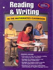 Cover of: Reading and Writing in the Mathematics Classroom (Glencoe mathematics professional series)