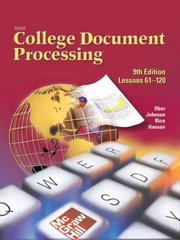 Cover of: Gregg College Keyboarding & Document Processing (Gdp), Lessons 61-120, Home Version, Kit 2, Word 2002