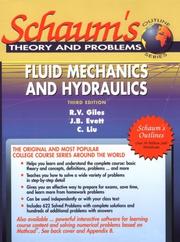 Cover of: Schaum's Interactive Fluid Mechanics and Hydraulics/Book and 2 Disks (Schaum's Outline) by Ranald V. Giles, Jack B. Evett, C. Liu