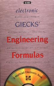 Cover of: Electronic Gieck's Engineering Formulas