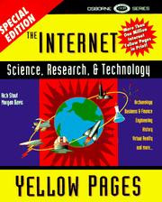 Cover of: The Internet Science, Research, and Technology Yellow Pages (Internet Science, Research & Technology Yellow Pages) by Rick Stout, Morgan Davis
