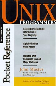 Cover of: Unix/Linux Programmer's Reference (Osborne Pocket Reference) by John Muster