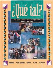 Cover of: ¿Que tal?, An Introductory Course (Student Edition and Listening Comprehension Audio Cassette)