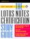 Cover of: The Lotus Notes Certification Study Guide