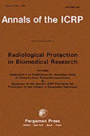 Cover of: ICRP Publication 62: Radiological Protection in Biomedical Research