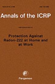 Cover of: ICRP Publication 65: Protection Against Radon-222 at Home and at Work
