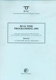 Cover of: Real Time Programming 1995 (IFAC Proceedings Volumes)