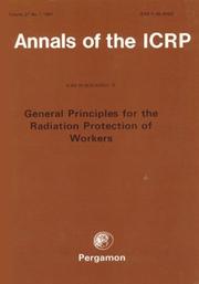 Cover of: ICRP Publication 75: General Principles for the Radiation Protection of Workers