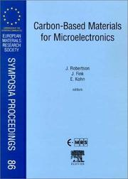 Cover of: Carbon-Based Materials for Micoelectronics (European Materials Research Society Symposia Proceedings)
