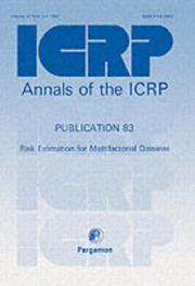 Cover of: ICRP Publication 83: Risk Estimation for Multifactorial Diseases