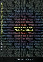 Cover of: What to Do If Your Child Can't Read (Psychology/self-help)