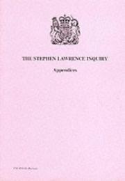 Cover of: Stephen Lawrence Inquiry: Appendices (Command Paper 4262-II)