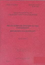 Cover of: Delegation of Powers to the Commission