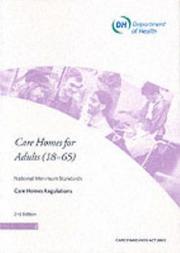 Cover of: Care Homes for Adults (18-65) (Stationery Office)