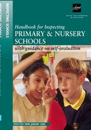 Cover of: Handbook for Inspecting Primary and Nursery Schools