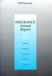 Cover of: Insurance Annual Report, 1997 by Great Britain. HMSO