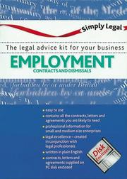 Cover of: Employment: Contract and Dismissals (Simply Legal)