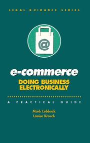 E-commerce by Mark Lubbock, Louise Krosch, Chris Coulter